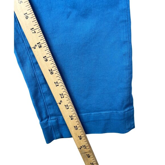 Everlane Womens Cotton Organic Stretch Chino Pants Blue Cropped Casual Size 6 - Picture 8 of 14